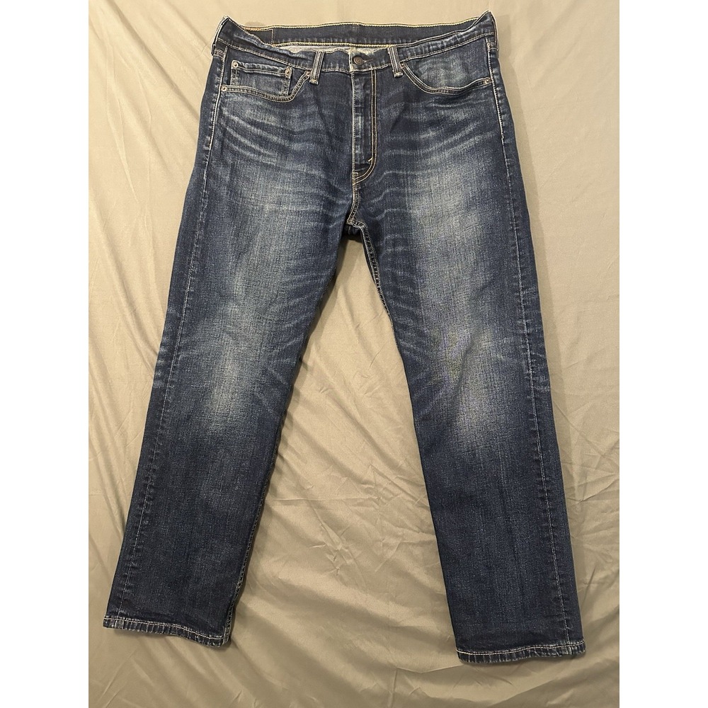 Levis‎ 505 Denim Medium Wash Blue Jeans Straight Leg Mens Size 36x30 Levi's